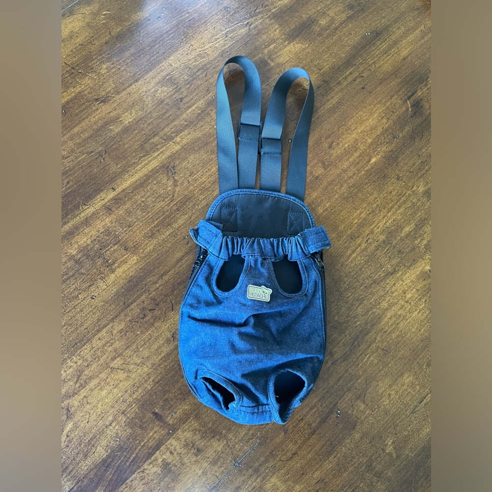 Stylish Black Dog Carrier Backpack
